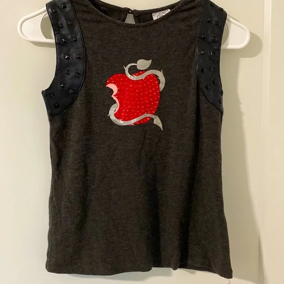 Disney Sleeveless Poison Apple studded Shirt Size 7/8